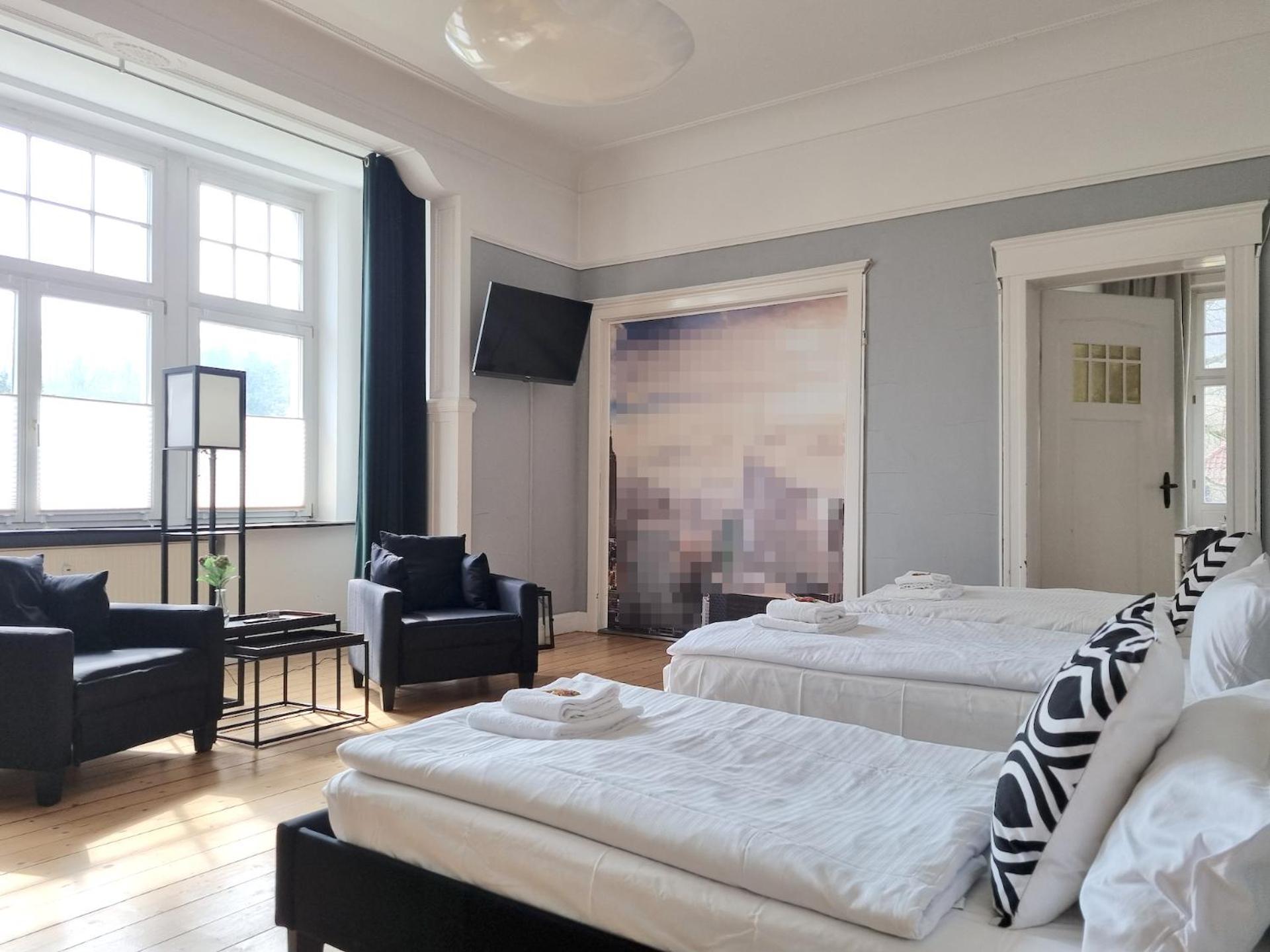 Charysma - Jugendstil Trifft Moderne, Schlafzimmer Mit Smart-Tv, Tischfussball, Darts, Parkplatz Hamelin Exteriér fotografie